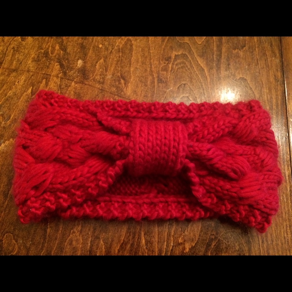 Red Sweater Headband